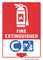 Fire Extinguisher Sign - Class C (Electrical Equipment), Fire Safety Sign 10"x14"