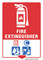 Fire Extinguisher Sign - Class B & C (Flammable Liquids and Electrical Equipment), Fire Safety Sign 10"x14"