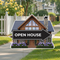 "Open House" - Real Estate Sign - 24"x18" In Black & White