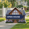 "Open House" - Real Estate Sign - 24"x18" In Navy & Gold