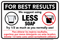 For Best Results Use Less Soap, Laundromat Sign , 18"x12"
