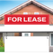 "For Lease" - Real Estate Riders 24" x6 ".
