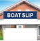 "Boat Slip" - Real Estate Riders 24" x6 ".