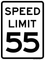 Speed Limit 55 MPH, MUTCD Sign, 30"x36"