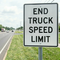 End Truck Speed Limit, R2-14