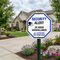 Example of Security Alert Home Security II, 24 Hour Surveillance Sign