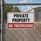 Example of Private Property - No Trespassing, Property Sign