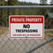 Example of Private Property - No Trespassing - Violators Will Be Prosecuted, Property Sign