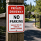 Example of Private Driveway - No Parking - Vehicles Will Be Towed At Owner's Expense, Property Sign