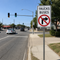 Movement Prohibition, Vehicle Class (2 line), MUTCD Lane  and Turn Control , R31c 24"x42", 36"x60"