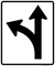 Optional Movement Lane Control - Thru and Left Turn, MUTCD Lane  and Turn Control