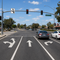 Example of Optional Movement Lane Control - Oblique (Left) R3-6bL, MUTCD Lane  and Turn Control, 30"x36"
