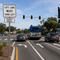 Example of Except Buses (Plaque), MUTCD Lane  and Turn Control , R3-7aP 24"x12"