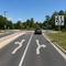 Example of Advance Circular Intersection Lane Control - 2 Lanes (Left-Thru/Thru-Right), MUTCD Lane  and Turn Control , R3-8zf 36"x36"