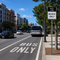 Example of Preferential Lane Operation - Right Lane Buses Only (Post-Mounted) R3-11e, MUTCD Lane  and Turn Control, 30"x42", 36"x60"