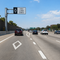 Example of HOV Lane Ends (Overhead, MUTCD Lane  and Turn Control, R3-15b, 66"x36"