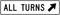 All Turns Directional (Oblique), MUTCD Lane  and Turn Control