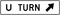 U-Turn Directional (Oblique), MUTCD Lane  and Turn Control