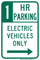 Electric Vehicles Only (1 Hour), MUTCD No Parking
