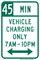 Vehicle Charging Only (Timed, Part-Time), MUTCD EV & Alternative Fuel Parking