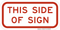 This Side of Sign (Plaque), MUTCD