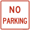 No Parking (Text), MUTCD Rural & Highway Parking Signs