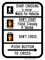Pedestrian Crosswalk Instructional (Start Crossing To Median), MUTCD Traffic Signals