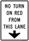 No Turn On Red From This Lane, MUTCD Traffic Signals