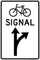 Bicycle Signal Mandatory Movement (Thru & Right Arrows), MUTCD Traffic Signals