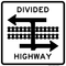 Light Rail Transit Divided Highway (Symbol) - T-Intersection, MUTCD Access & Rail