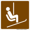 Chair Lift / Ski Lift, MUTCD Recreation - Winter Recreation