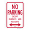 No Standing Any Time (Double Arrow), Parking Sign
