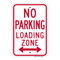No Parking Loading Zone (Double Arrow), Parking Sign