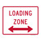 Loading Zone Double Arrow, Parking Sign