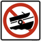 No Boat Launching, MUTCD Prohibited Activity Sign - Water Restrictions