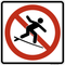 No Surfing, MUTCD Prohibited Activity Sign - Water Restrictions
