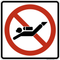 No Scuba Diving, MUTCD Prohibited Activity Sign - Water Restrictions