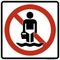 No Wading, MUTCD Prohibited Activity Sign - Water Restrictions