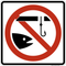 No Ice Fishing, MUTCD Prohibited Activity Sign - Water Restrictions