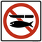 No Fish Cleaning, MUTCD Prohibited Activity Sign - Water Restrictions