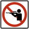 No Hunting, MUTCD Prohibited Activity Sign - Trail & Land Restrictions