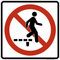 Stay on Boardwalk, MUTCD Prohibited Activity Sign - Trail & Land Restrictions