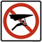 No Hang Gliding,  MUTCD Prohibited Activity Sign - Trail & Land Restrictions