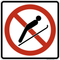 No Ski Jumping,  MUTCD Prohibited Activity Sign - Winter Restrictions
