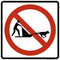 No Dog Sledding,  MUTCD Prohibited Activity Sign - Winter Restrictions
