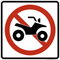 No All-Terrain Vehicles,  MUTCD Prohibited Activity Sign - Vehicle & Parking Restrictions