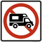 No Recreational Vehicles,  MUTCD Prohibited Activity Sign - Vehicle & Parking Restrictions