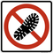 No Step,  MUTCD Prohibited Activity Sign - Park, Campground & General Rules