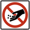 Do Not Feed The Animals,  MUTCD Prohibited Activity Sign - Park, Campground & General Rules