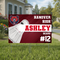 Athlete Template (With Badminton Birdie),  Yard Sign